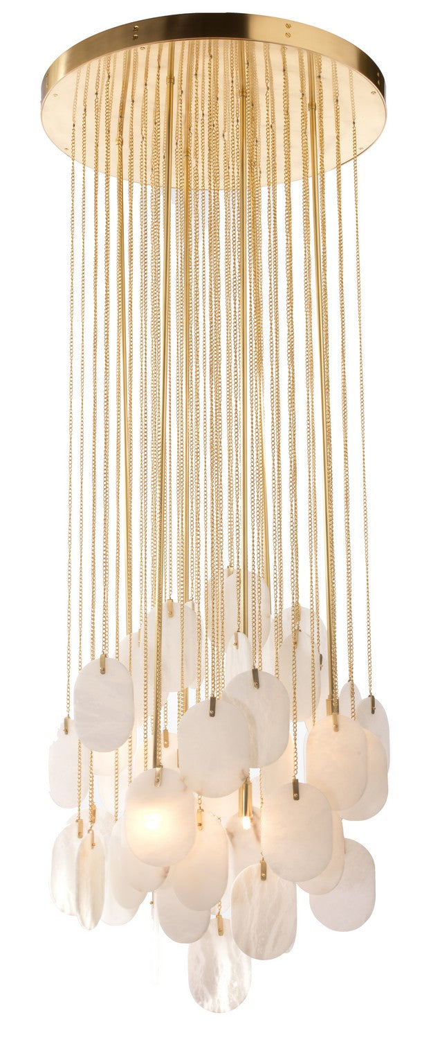 Constaledo Six-Light Chandelier Brass