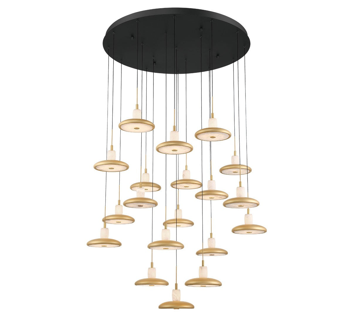 Mantova LED Pendant Light in Matte Black
