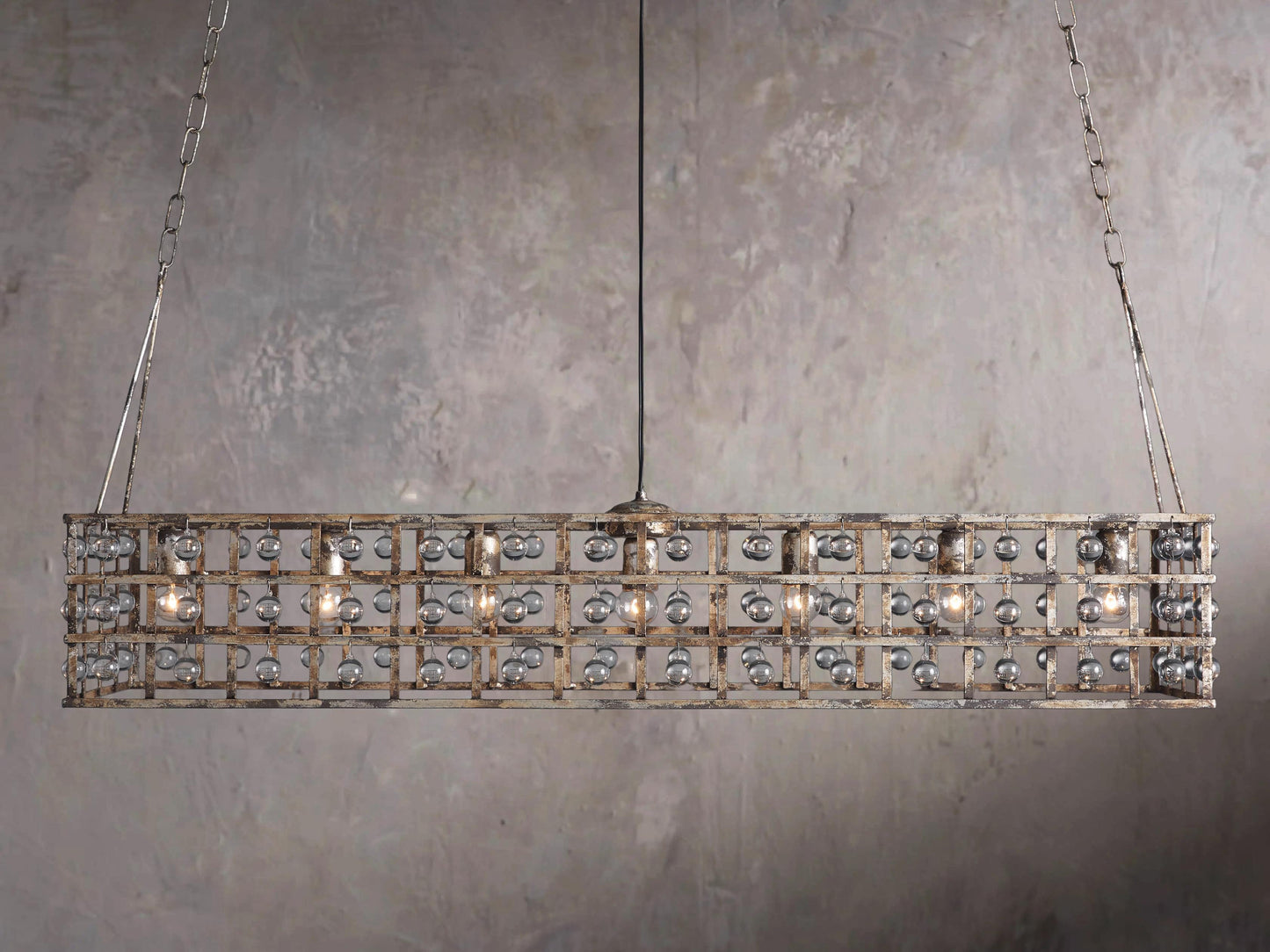 Rectangular Frame Chandelier Lamp