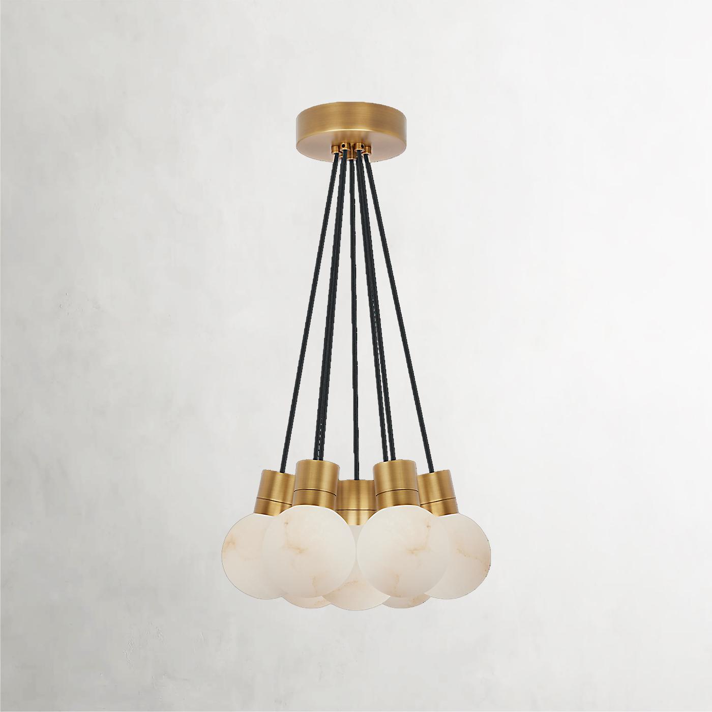 Mina Alabaster 7-Light Mini Pendant Chandelier