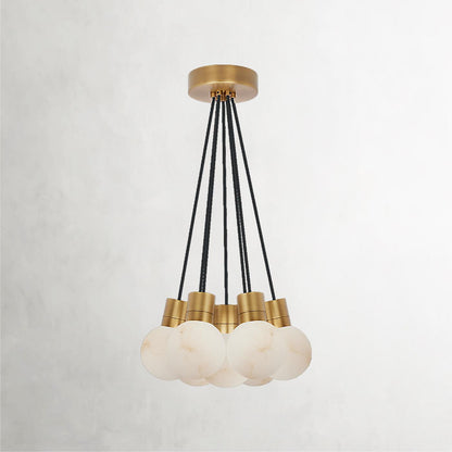 Mina Alabaster 7-Light Mini Pendant Chandelier