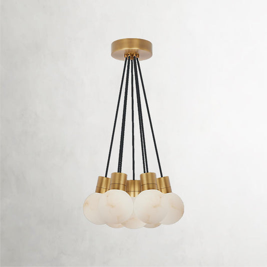 Mina Alabaster 7-Light Mini Pendant Chandelier