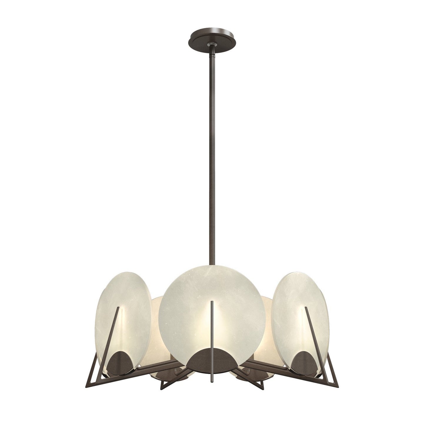 Callisto Seven-Light Chandelier in Bronze