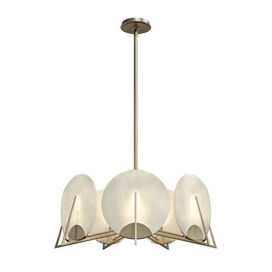 Callisto Seven-Light Chandelier in Brushed Gold