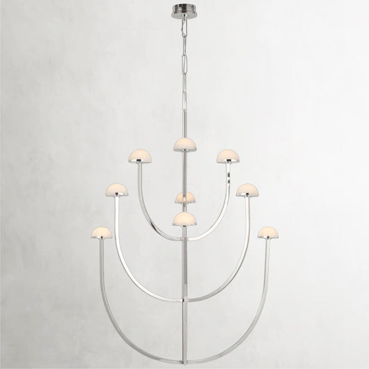 Pedra LED Pendant Light in Polished Nickel