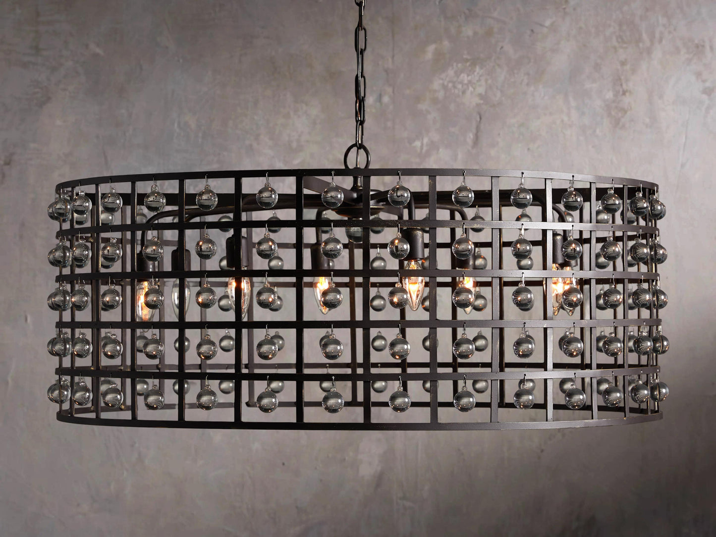 La Cage 8-Light Chandelier in Oil-Rubbed Bronze