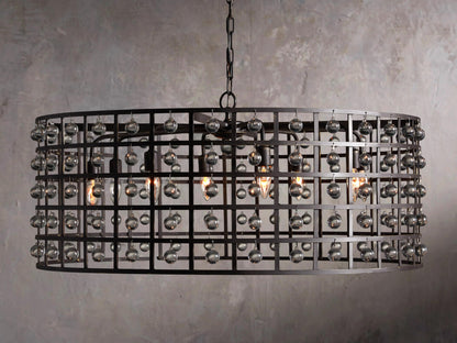 La Cage 8-Light Chandelier in Oil-Rubbed Bronze