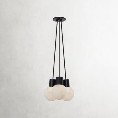 Mina Alabaster 3-Light Mini Pendant Chandelier