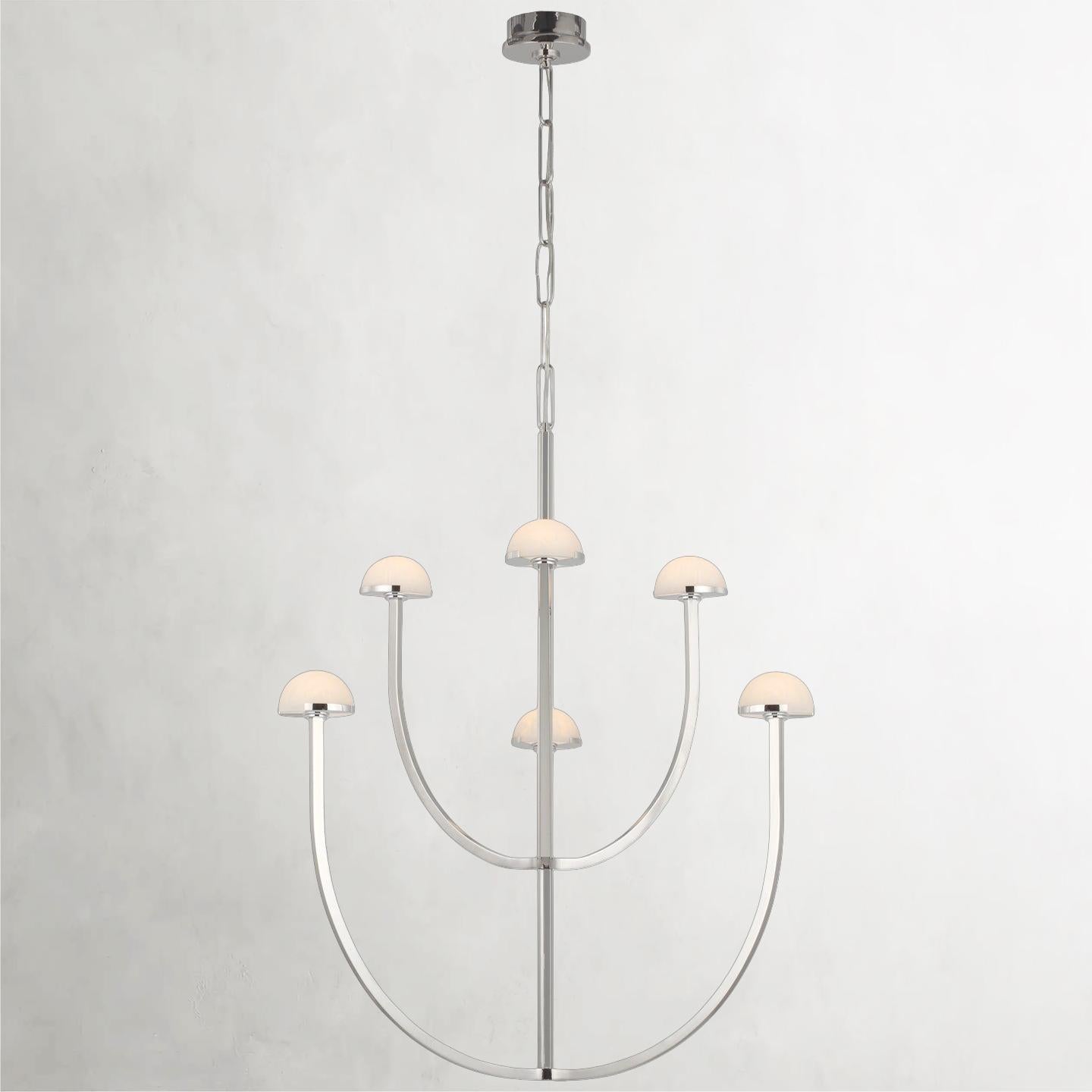 Pedra LED Pendant Light in Polished Nickel