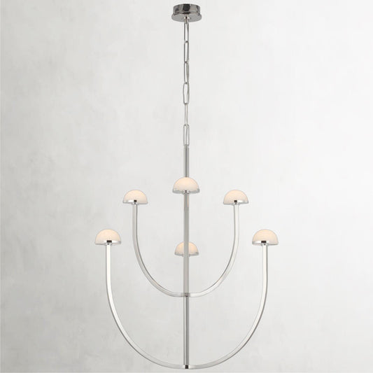 Pedra LED Pendant Light in Polished Nickel