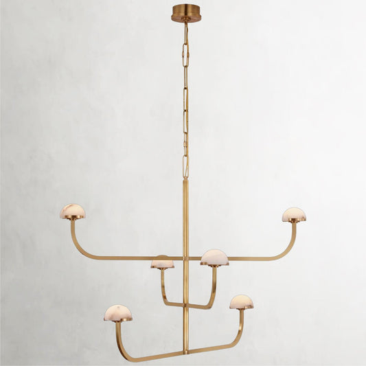 Pedra LED Pendant Light in Vintage-Brushed Brass