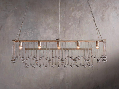 Aubrey Rectilinear Hanging Lamp in Chrome