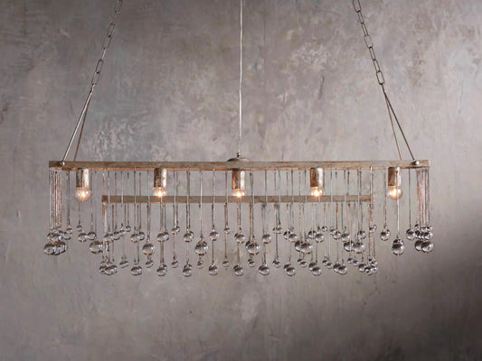 Aubrey Rectilinear Hanging Lamp in Chrome