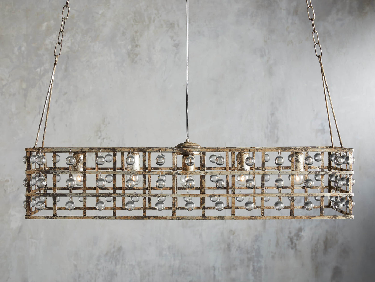La Cage 41" Linear Chandelier Light