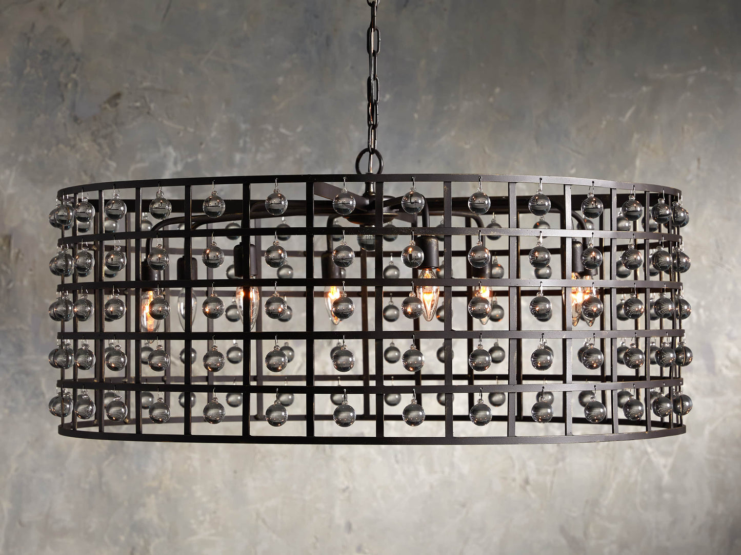 La Cage 8-Light Chandelier in Oil-Rubbed Bronze