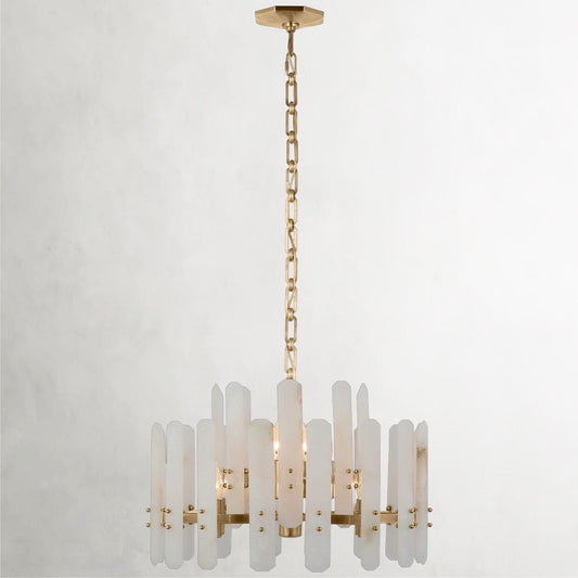 Bonnington 12-Light Pendant in Hand-Finished Vintage Brass