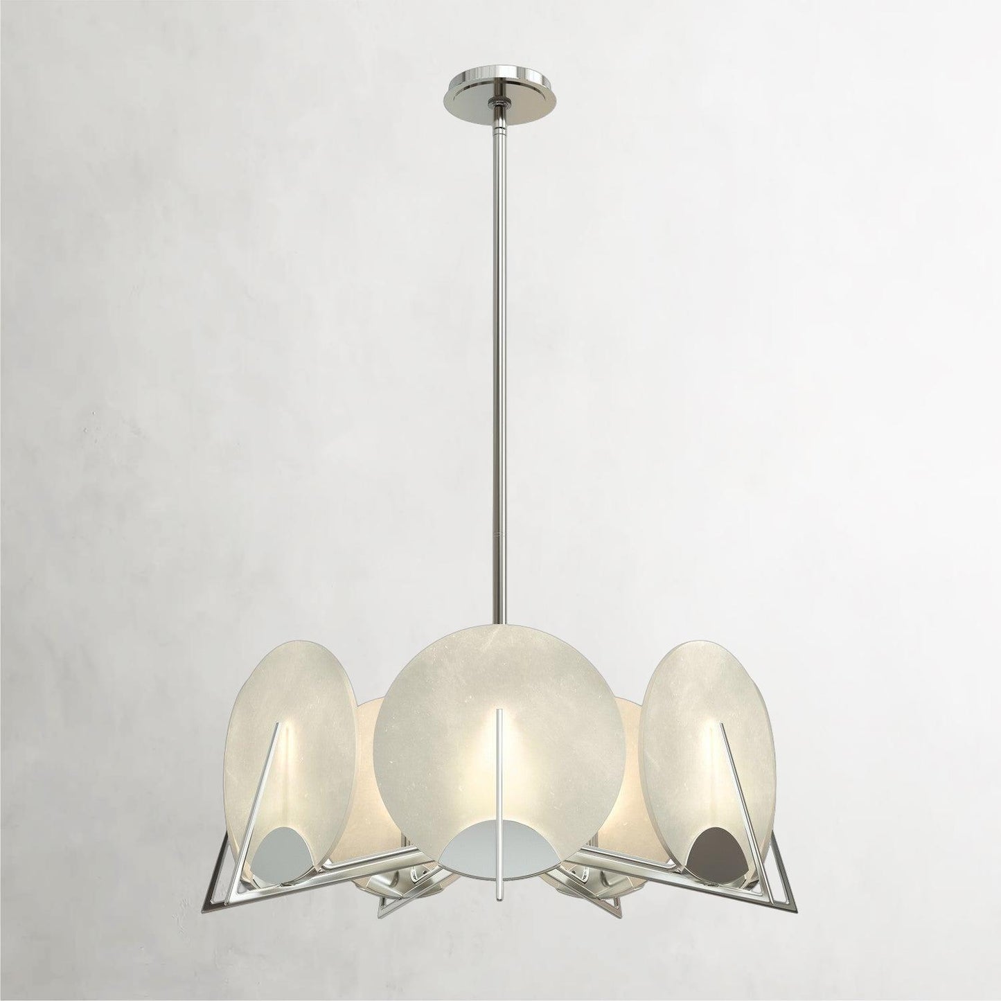 Callisto Seven-Light Chandelier in Sterling Silver