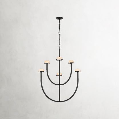 Pedra Grand Double-Tier Pendant Chandelier