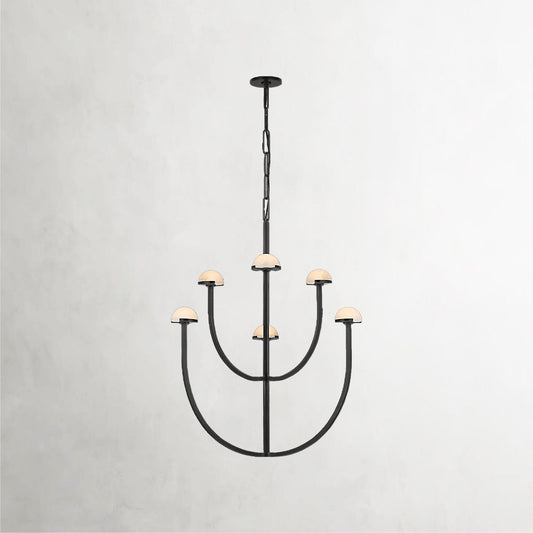 Pedra Grand Double-Tier Pendant Chandelier