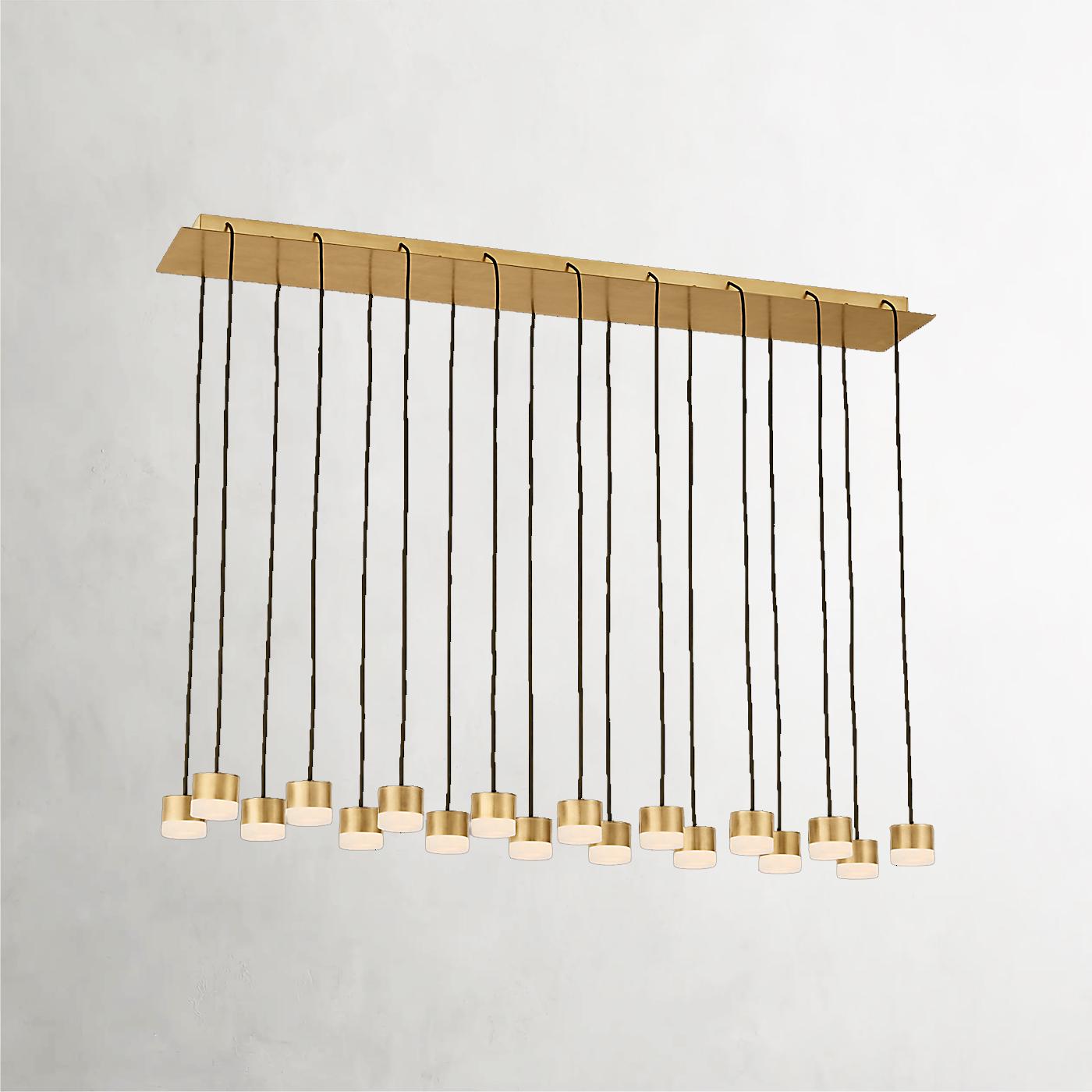 Gable Alabaster 18-Light Pendant Chandelier