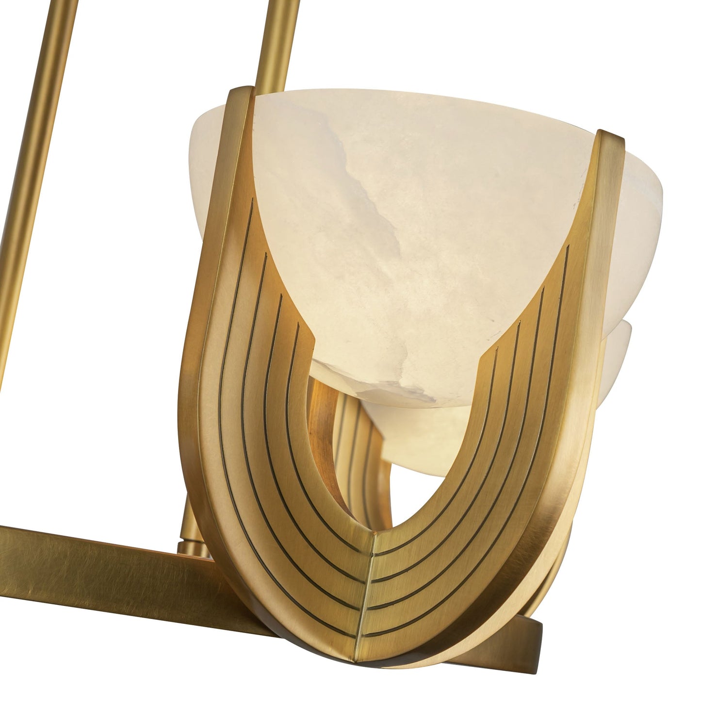 Colette LED Pendant Light Antique Brass/Alabaster