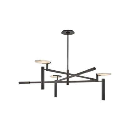 Melange Grand Suspended Disc Pendant Chandelier