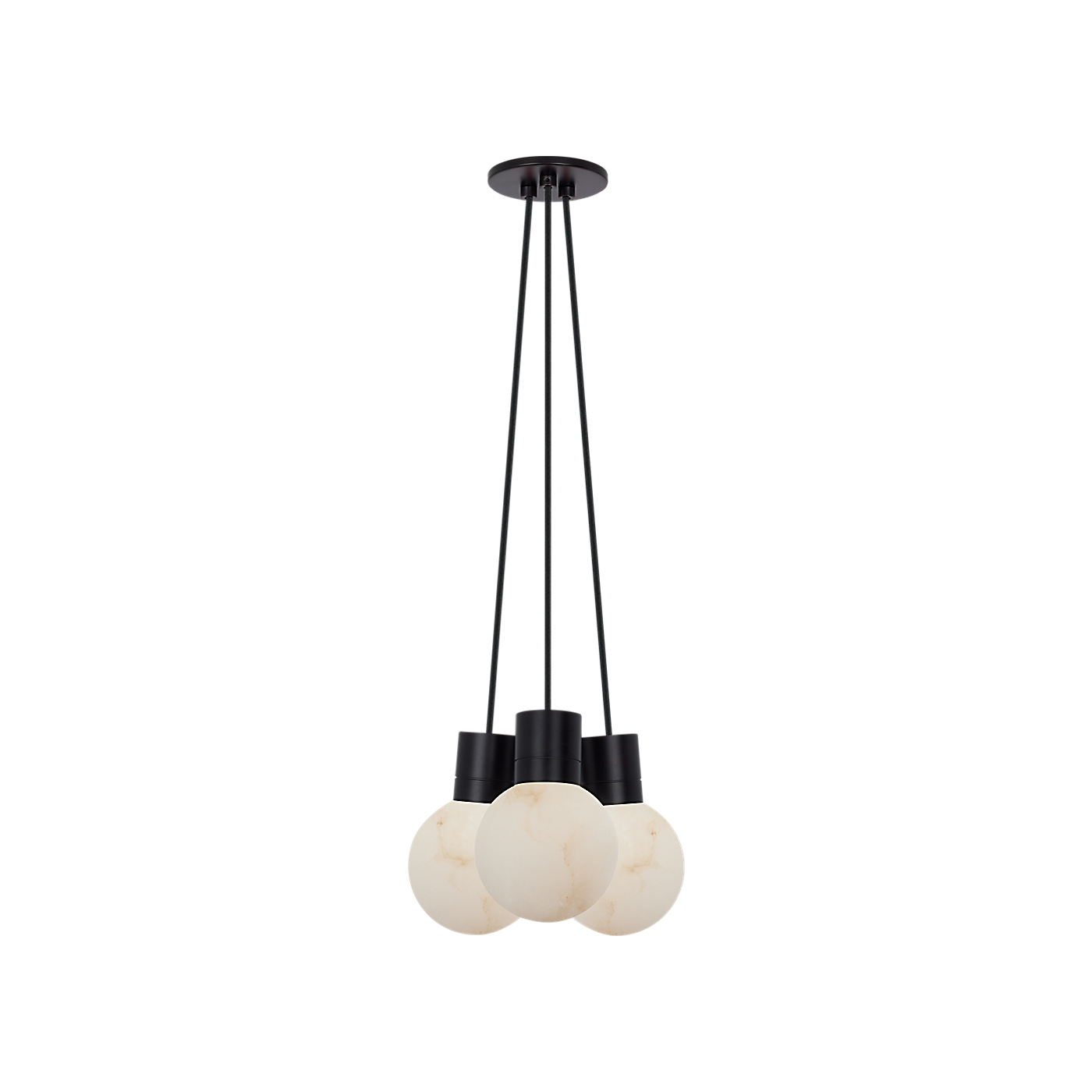 Mina Alabaster 3-Light Mini Pendant Chandelier