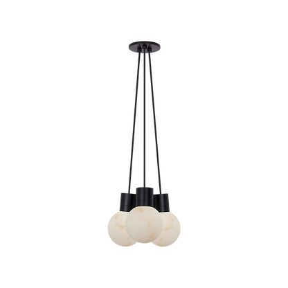 Mina Alabaster 3-Light Mini Pendant Chandelier