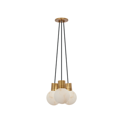 Mina Alabaster 3-Light Mini Pendant Chandelier