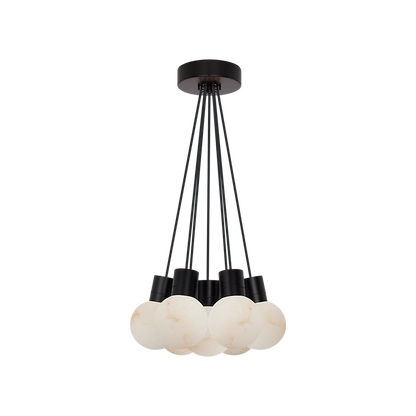 Mina Alabaster 7-Light Mini Pendant Chandelier