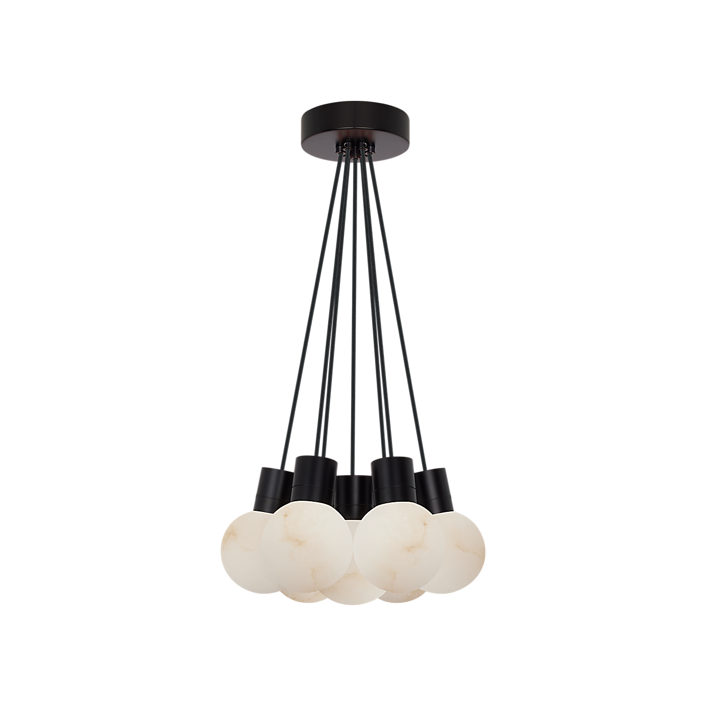Mina Alabaster 7-Light Mini Pendant Chandelier
