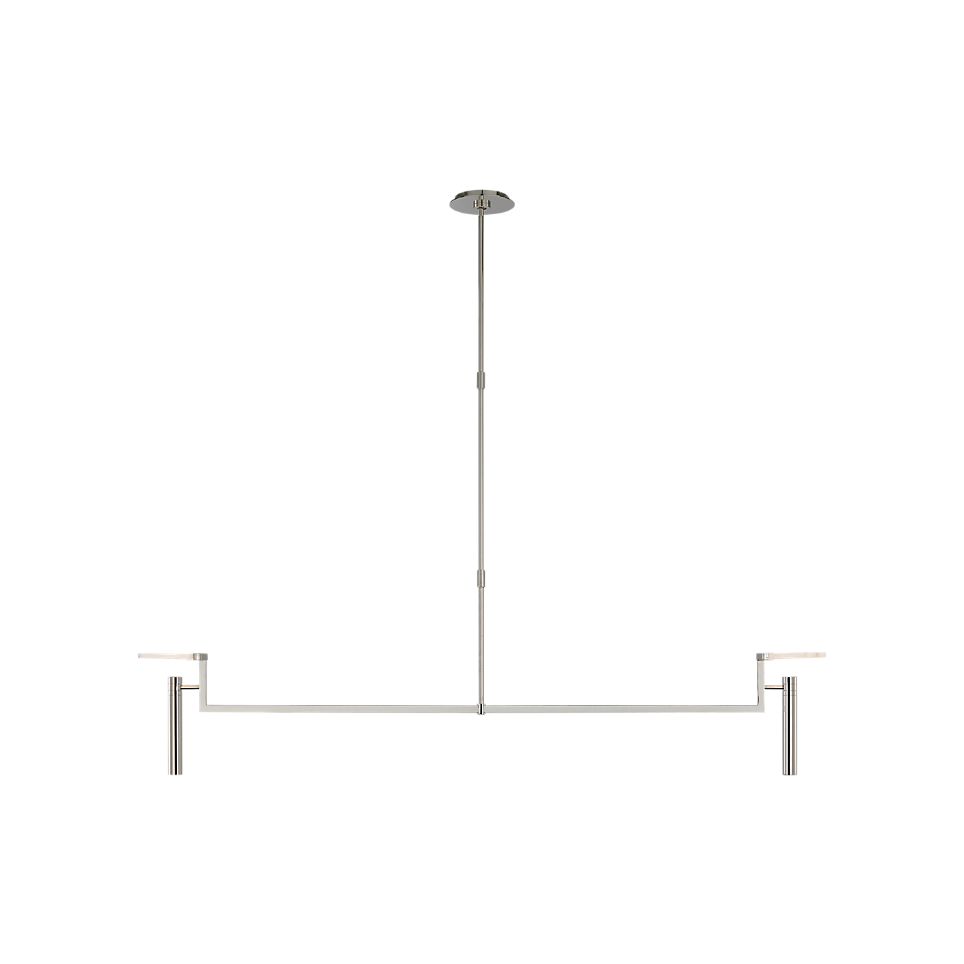 Melange Oversized Suspended Disc Linear Pendant Chandelier