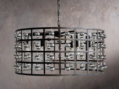 La Cage 6-Light Chandelier in Bronze