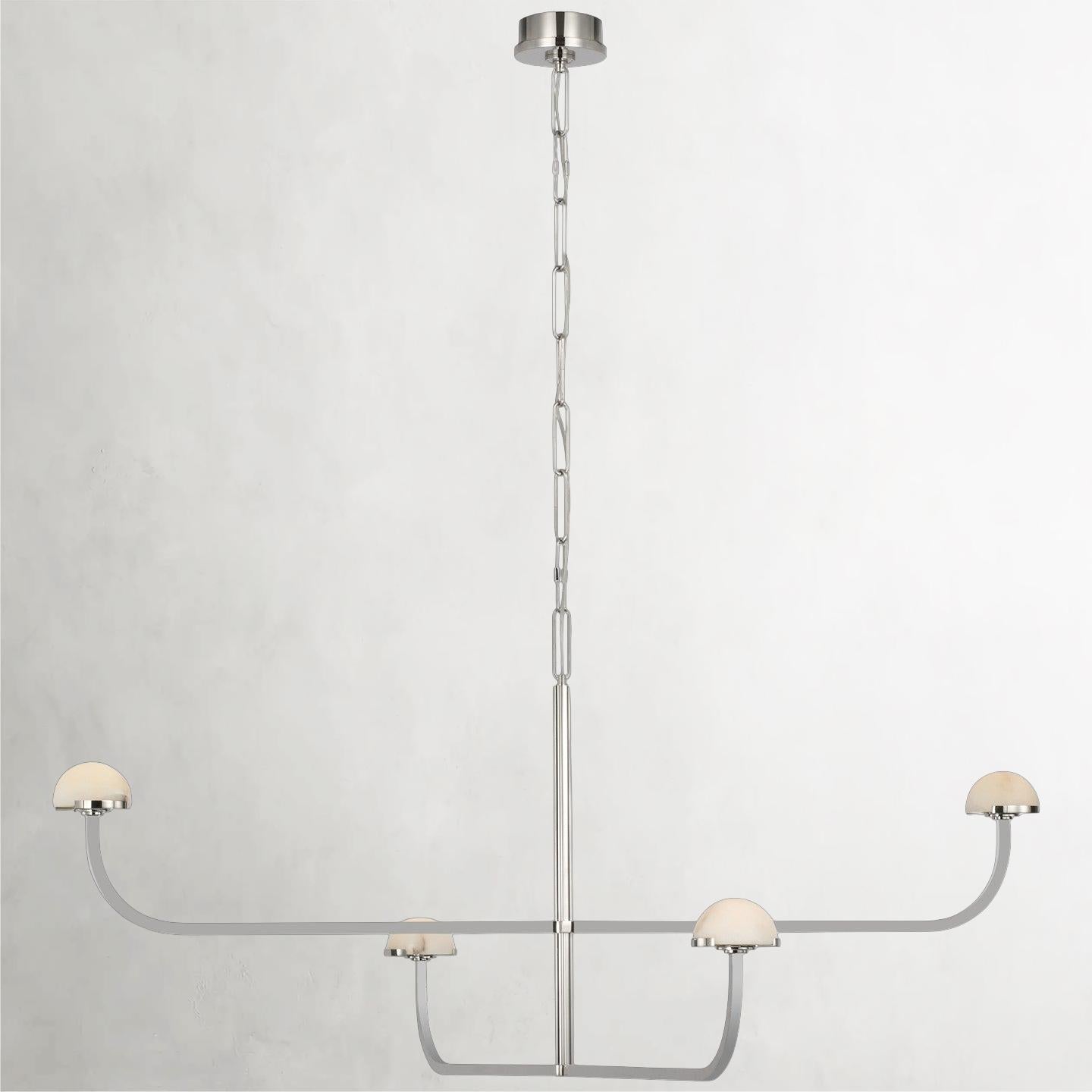 Pedra LED Pendant Light in Polished Nickel