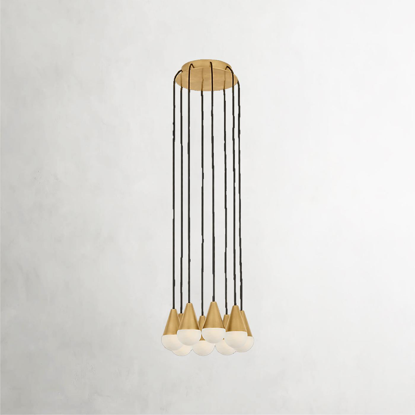 Cupola Alabaster 8-Light Pendant Chandelier