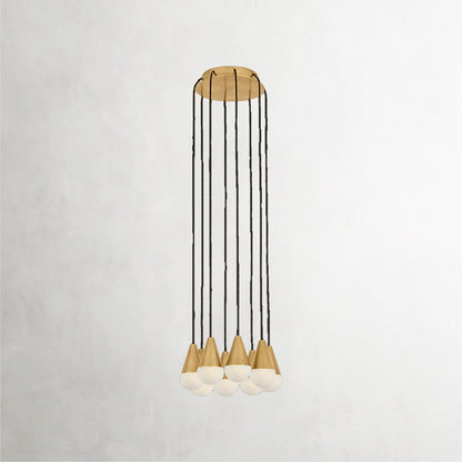 Cupola Alabaster 8-Light Pendant Chandelier