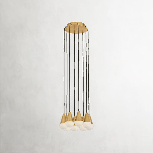 Cupola Alabaster 8-Light Pendant Chandelier