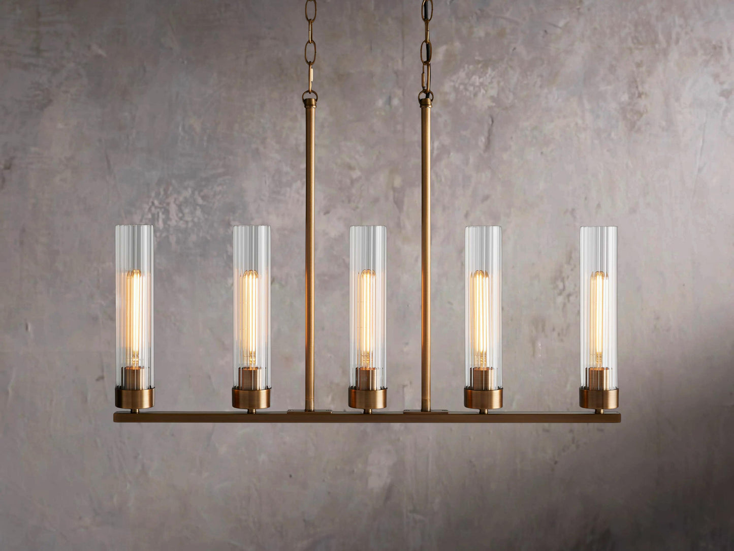 Andreas 5-Light Linear Suspension Ceiling Fixture