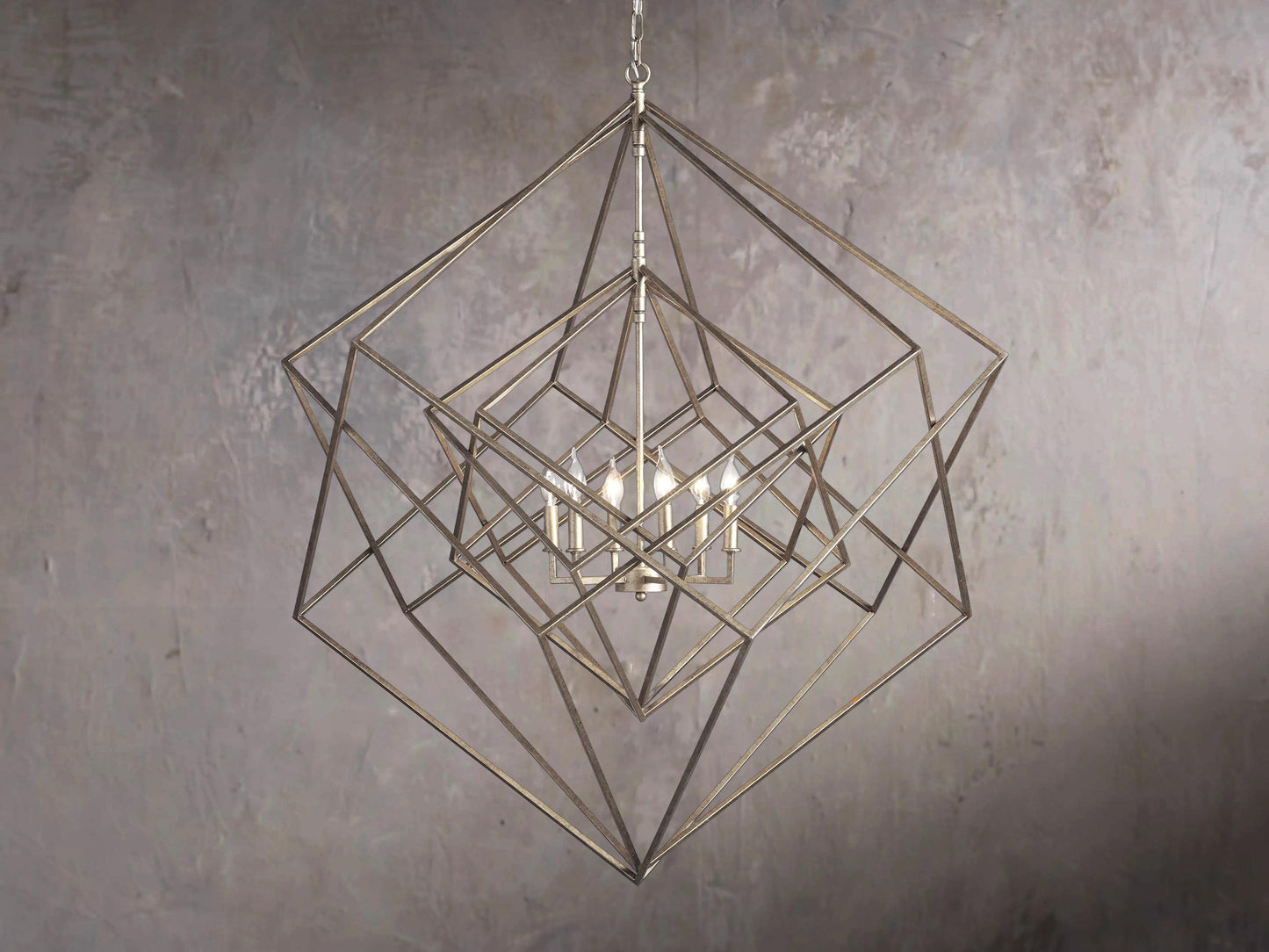Crystal Geode Chandelier Lamp