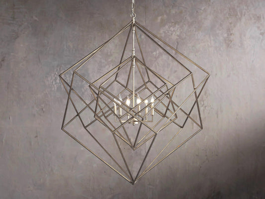 Crystal Geode Chandelier Lamp