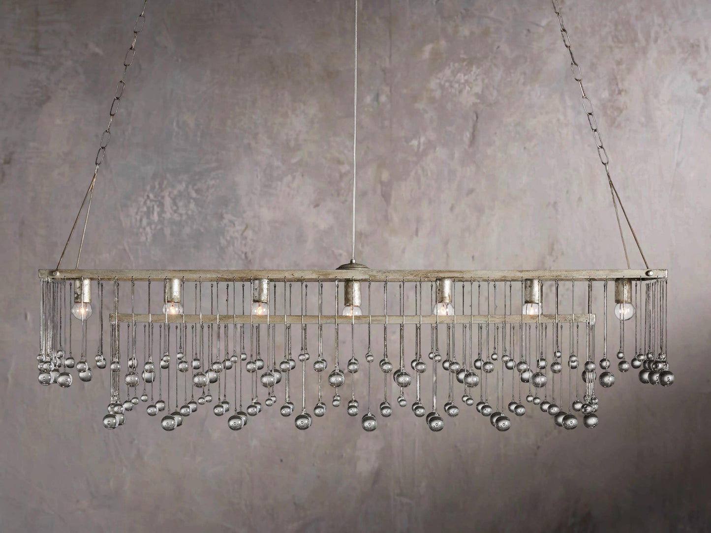 Aubrey Rectilinear Hanging Lamp in Chrome