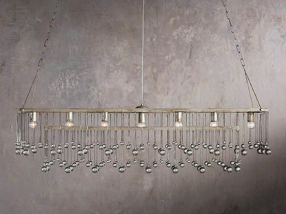 Aubrey Rectilinear Hanging Lamp in Chrome